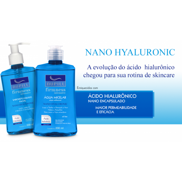 AGUA MICELAR FACIAL NUPILL NANO HYALURONIC 200ML