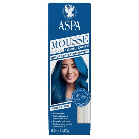 ASPA MOUS TONALIZ SEMIPERMANENT AZUL ARTEMIS150ML/127G