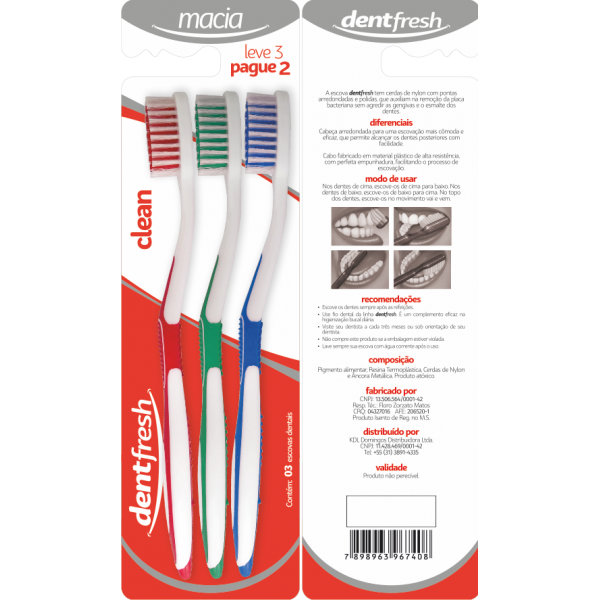 ESC DENTAL CLEAN KIT C/ 3 MACIA