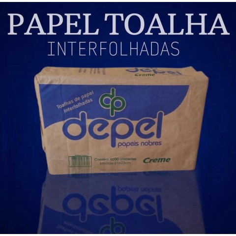 PAPEL TOALHA DEPEL  CREME INTERFOLHADO 23 X 21