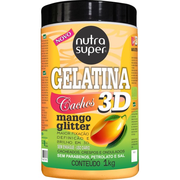 GELATINA NUTRASUPER MANGA 3D CACHOS FIOVIT 1KG