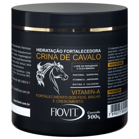 MASC HIDRATACAO FORTALECEDORA FIOVIT CRINA DE CAVALO 500 GR