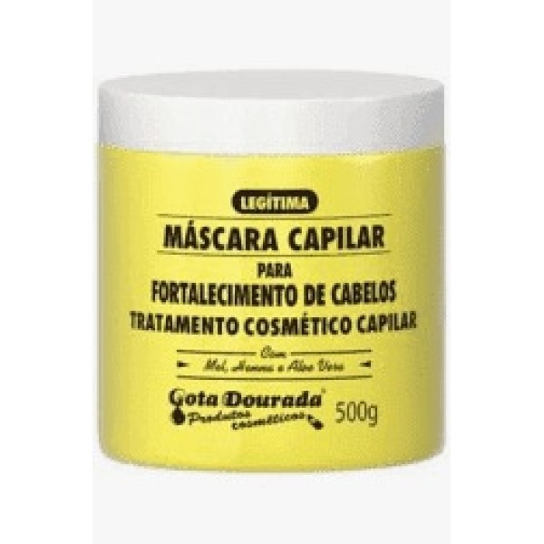 MASCARA CAPILAR FORTALECIMENTO GOTA DOURADA 500 GR