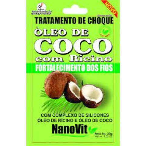 CR TRAT DE CHOQUE OLEO DE COCO COM RICINO 30G NANOVIT DZ