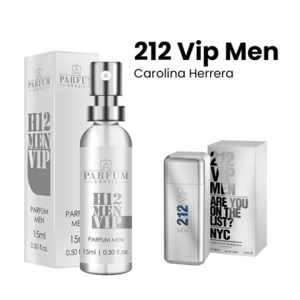 PARFUM H12 VIP MEN 15 ML ( INSP: CAROLINA HERRERA 212 VIP MEN)