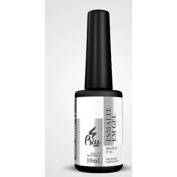 PSIU - ESMALTE EM GEL LED/UV 01 BRANCO 10ML