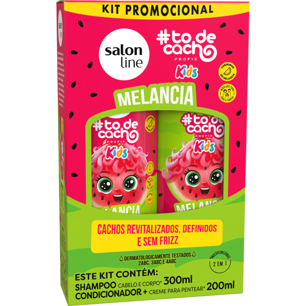 KIT TODECACHO MELANCIA KIDS SH 300ML + COND 200ML