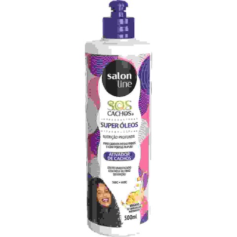 ATIVADOR DE CACHOS SALON LINE NUTRITIVO 500ML