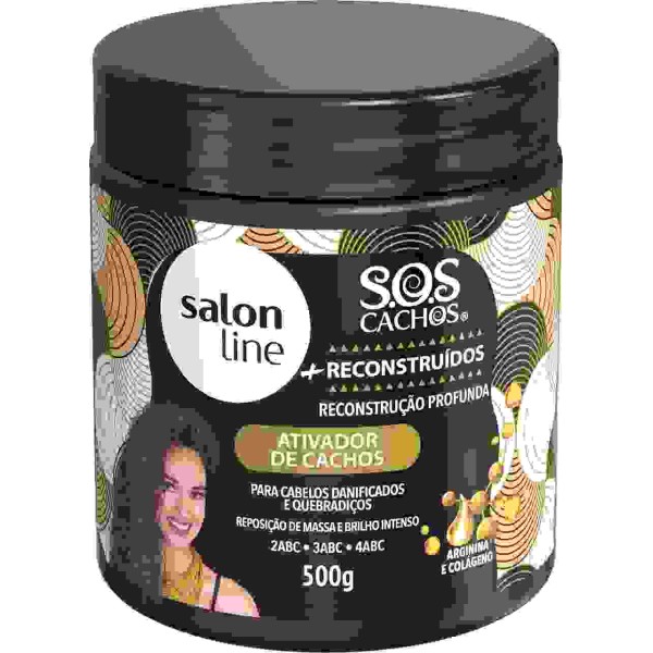 ATIVADOR DE CACHOS RECONSTRUCAO SALON LINE 500 ML