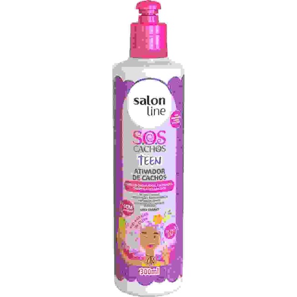 ATIVADOR DE CACHOS S.O.S TEEN SALON LINE 300ML