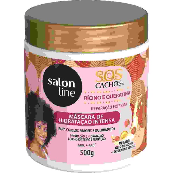 MASC RICINO E QUERATINA SOS SALON LINE 500GR