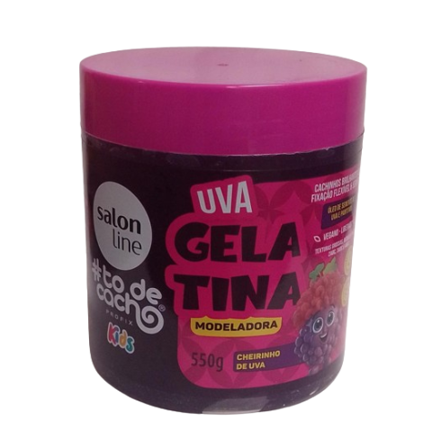 GELATINA TODECACHO MODELADORA UVA KIDS 550G SALON LINE