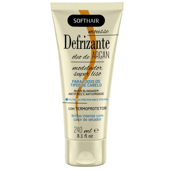 DEFRIZANTE SOFHT HAIR OLEO ARGAN 240 ML