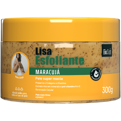 CR LISA ESFOLIANTE MARACUJA BIOSOFT 300G