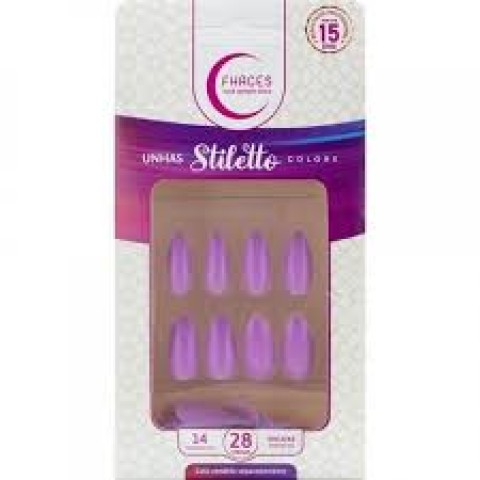 UNHAS FHACES STILETTO LAVANDA UE1303