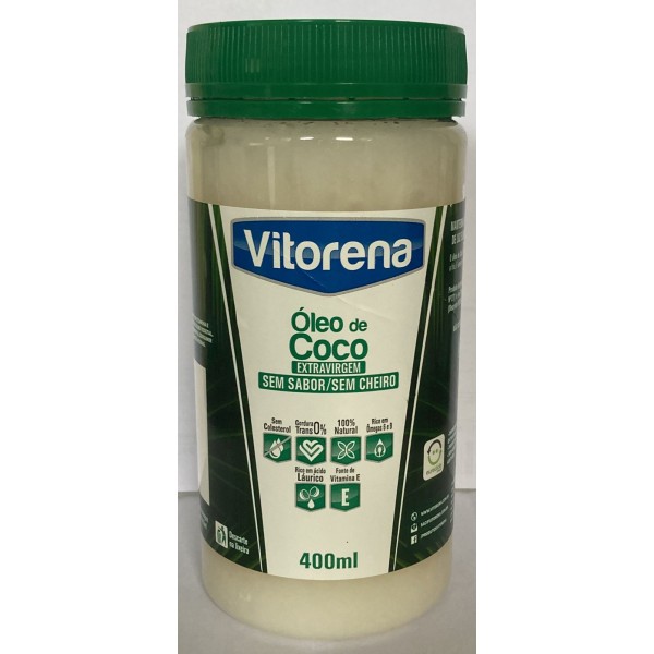 OLEO DE COCO EXTRAVIRGEM VITORENA 400 ML